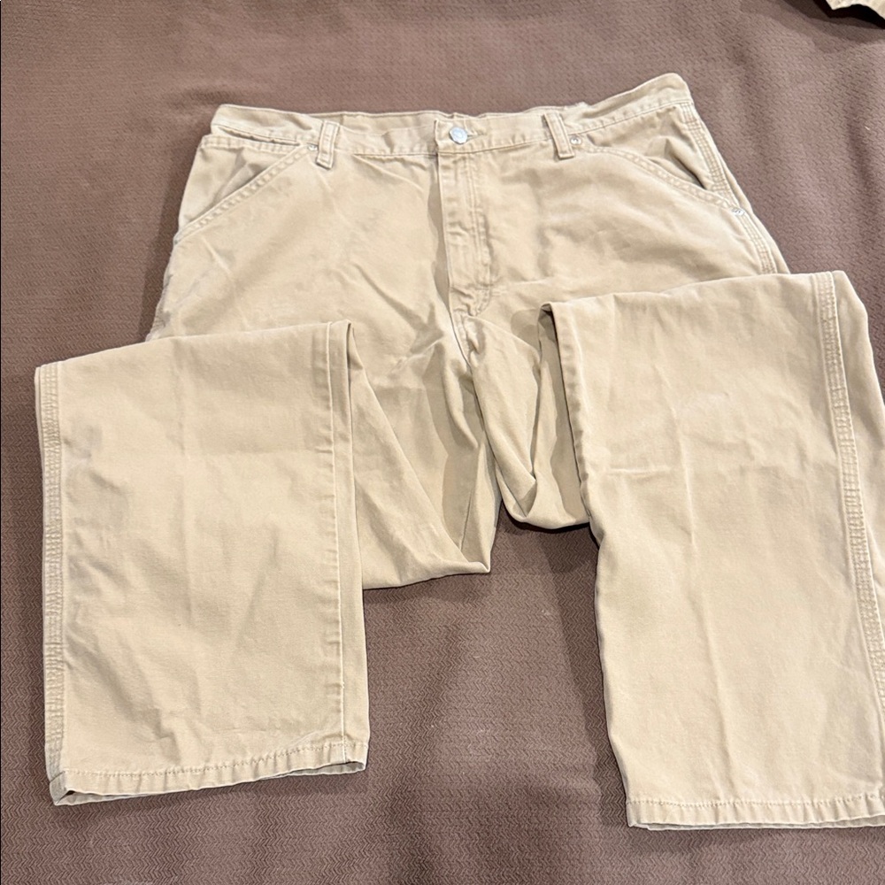 Wrangler Men's Khaki Carpenter Pants